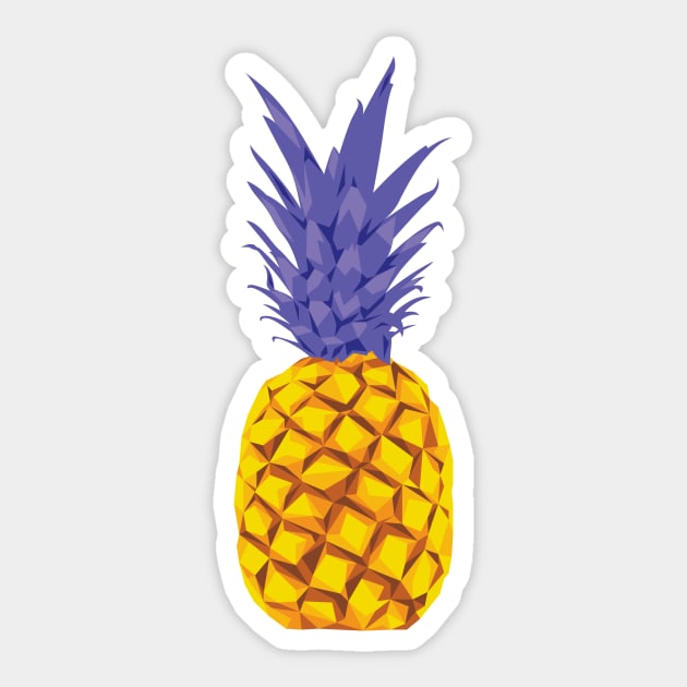 Purple Pineapple Sticker by polliadesign